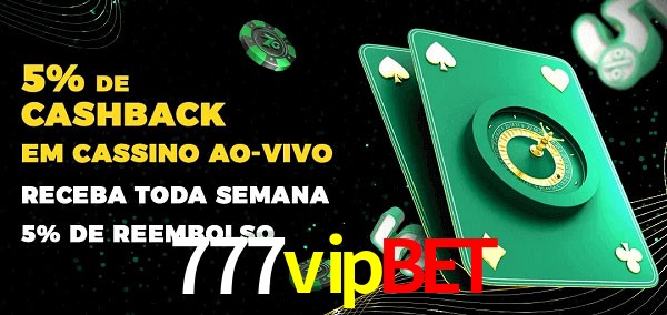 Promoções do cassino ao Vivo 777vipbet